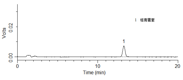 桔青霉素标准品(0.025 mg L)液相色谱图.jpg